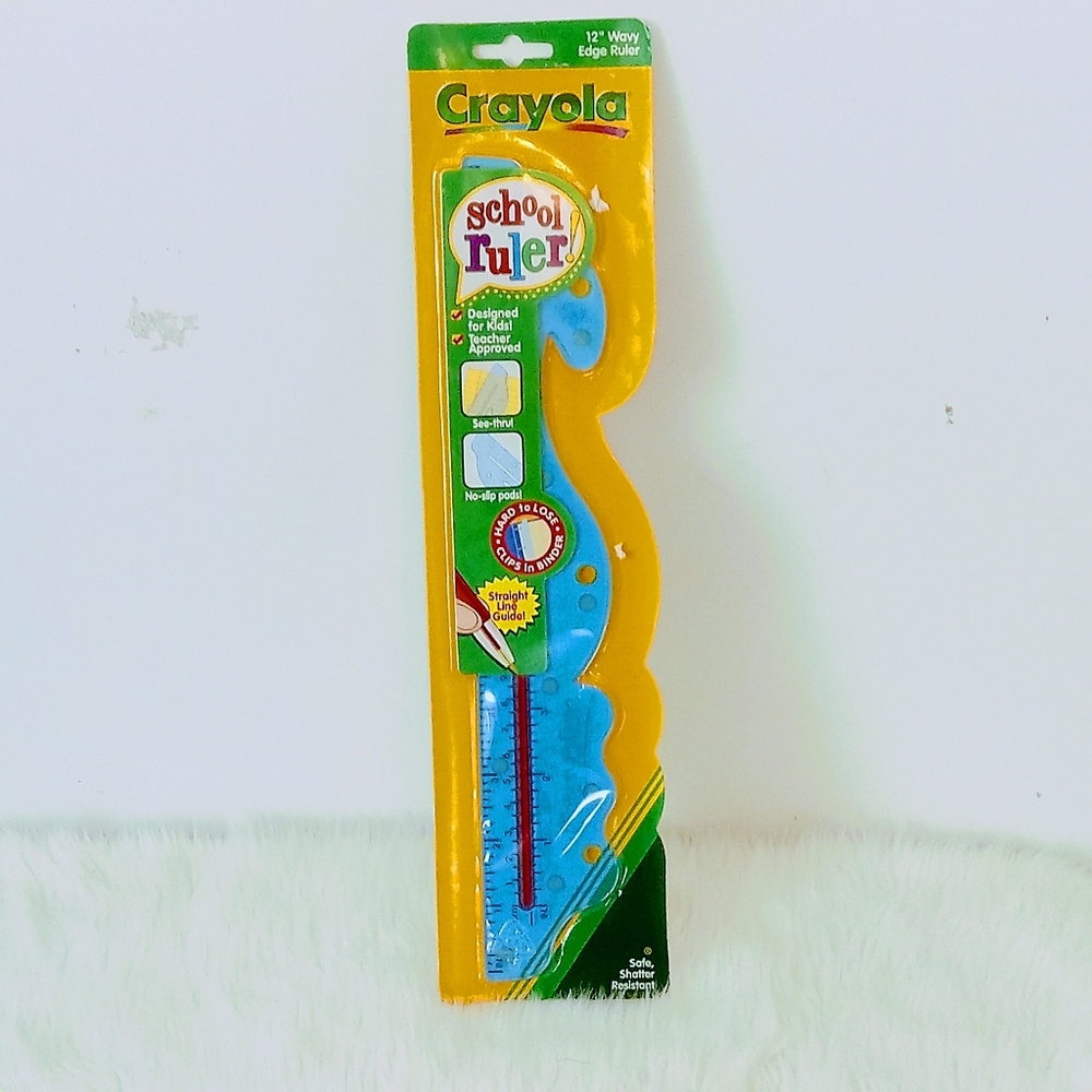 Vintage Crayola 12" Wavy Edge Ruler 1998
